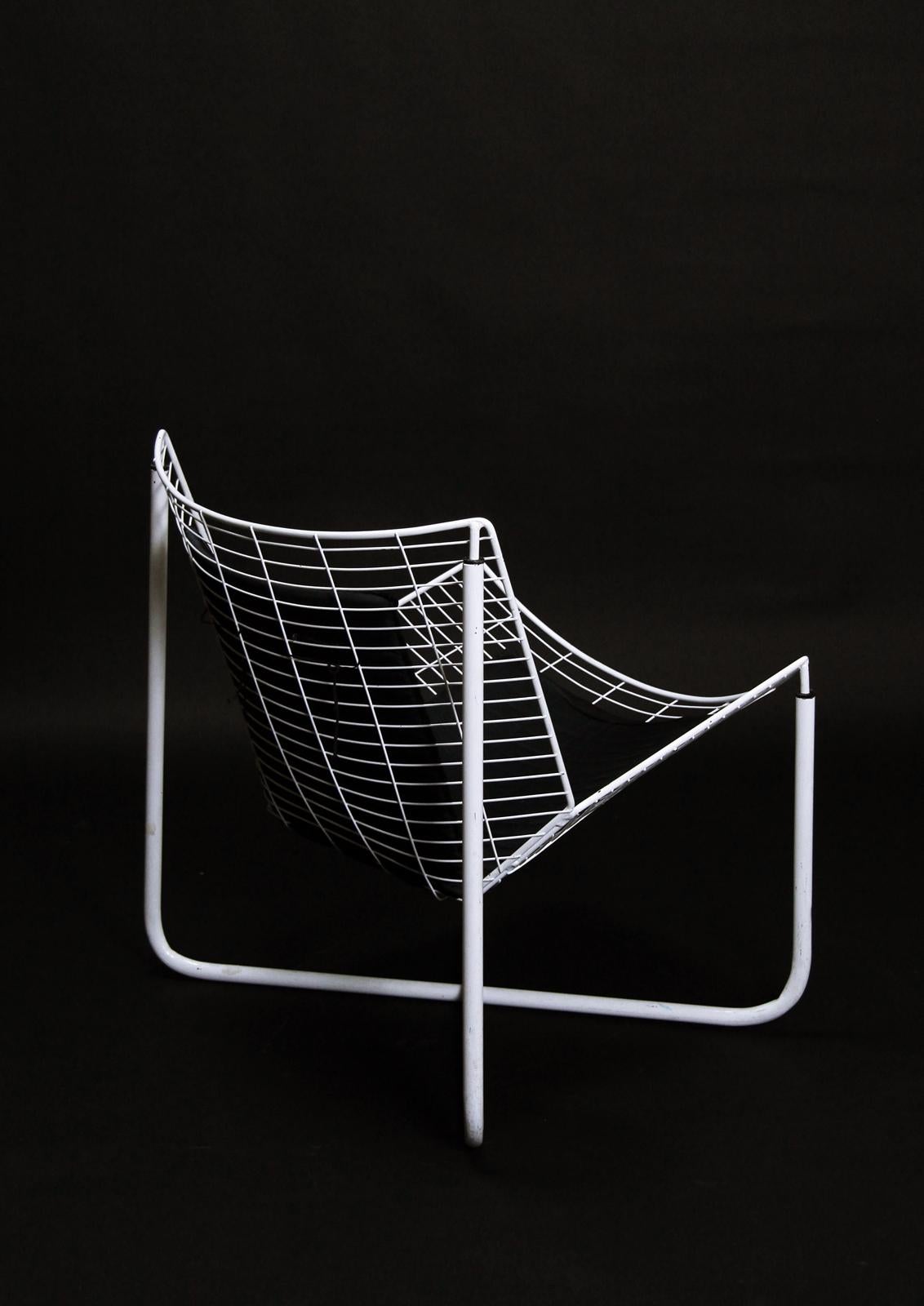 Late 20th Century White Jarpen Wire Lounge Chair by Niels Gammelgaard for Ikea, 1983