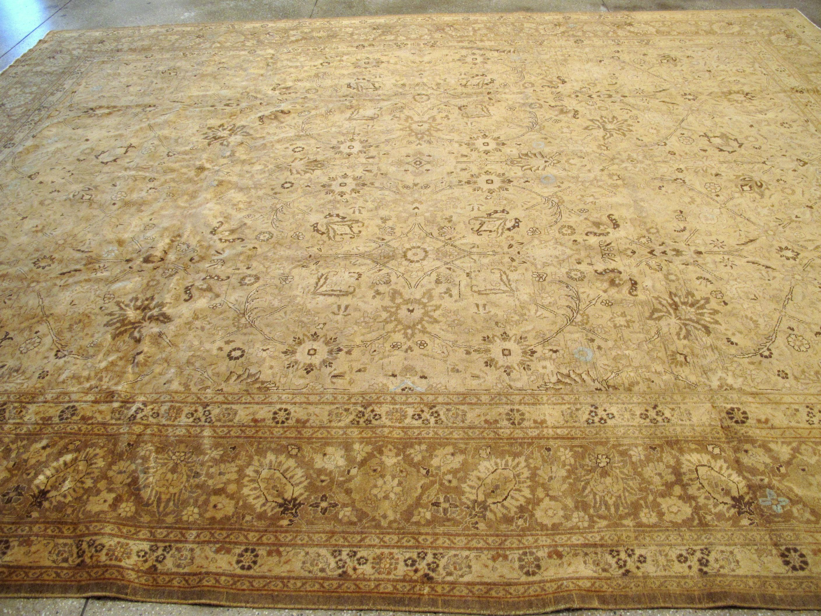 Vintage Persian Tabriz Carpet 3