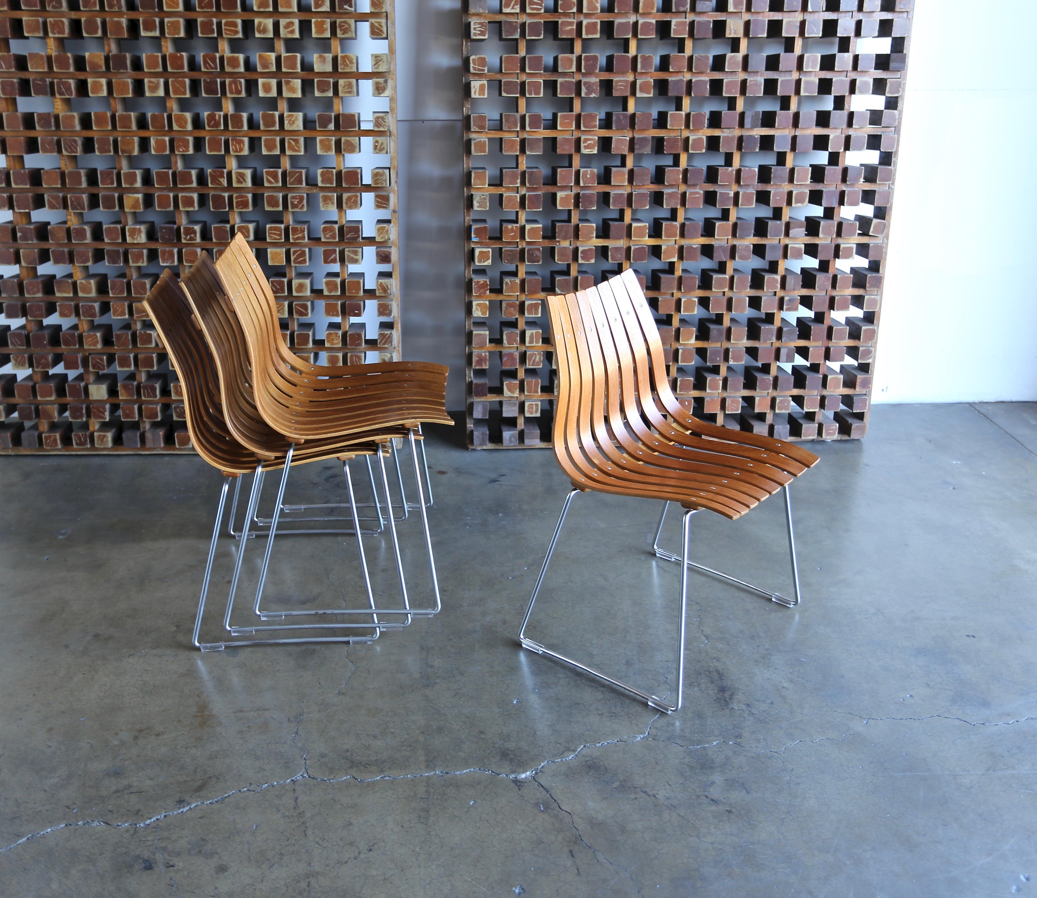 Hans Brattrud Scandia Dining Chairs for Hove Mobler, Norway 2