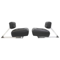 Pair of Rare "Aran" Lounge Chair Oscar Niemeyer