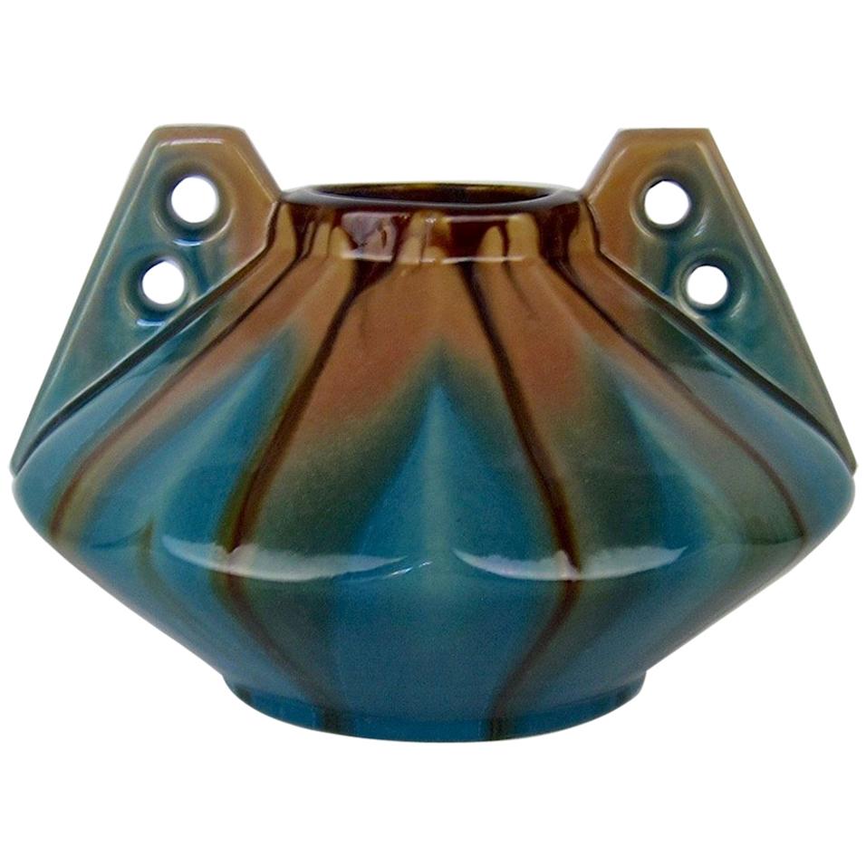 Large Art Deco Vase by Faiencerie Thulin of Belgium
