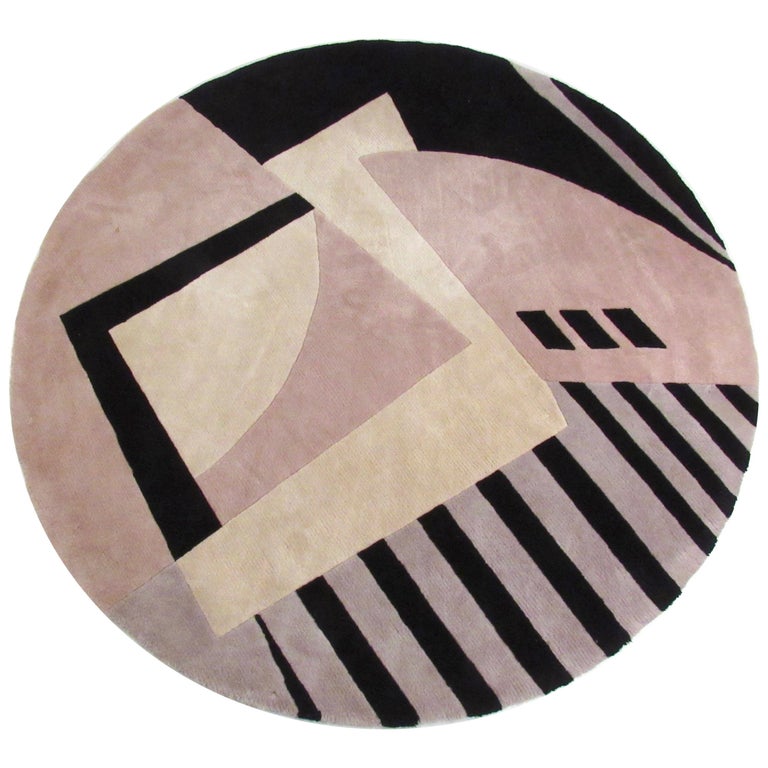 Modern Circular Area Rug For Sale at 1stDibs modern circle rug