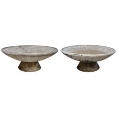 Willy Guhl Adjustable Two-Piece Concrete Bowl Planters