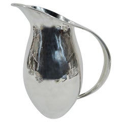 Classic Mid-Century Modern Sterling Silver Water Pitcher