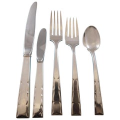 Skylark by Kirk Sterling Silver Flatware Set for 18 Service 97 Pcs Modern