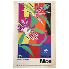 Vintage French Art & Exhibition Poster after Henri Matisse, 1960s, Nice