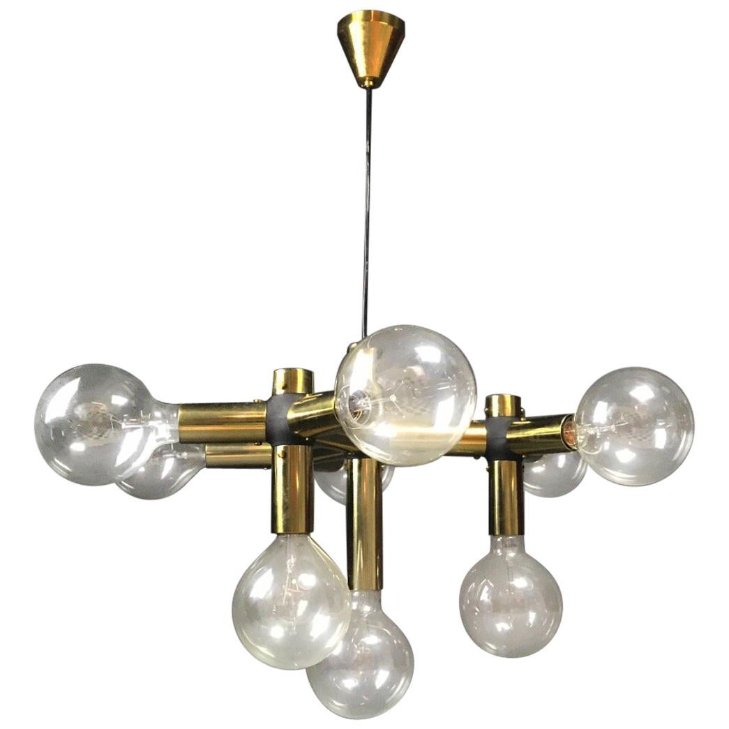 Golden Molecule Chandelier by Trix and Robert Haussmann for Swiss International