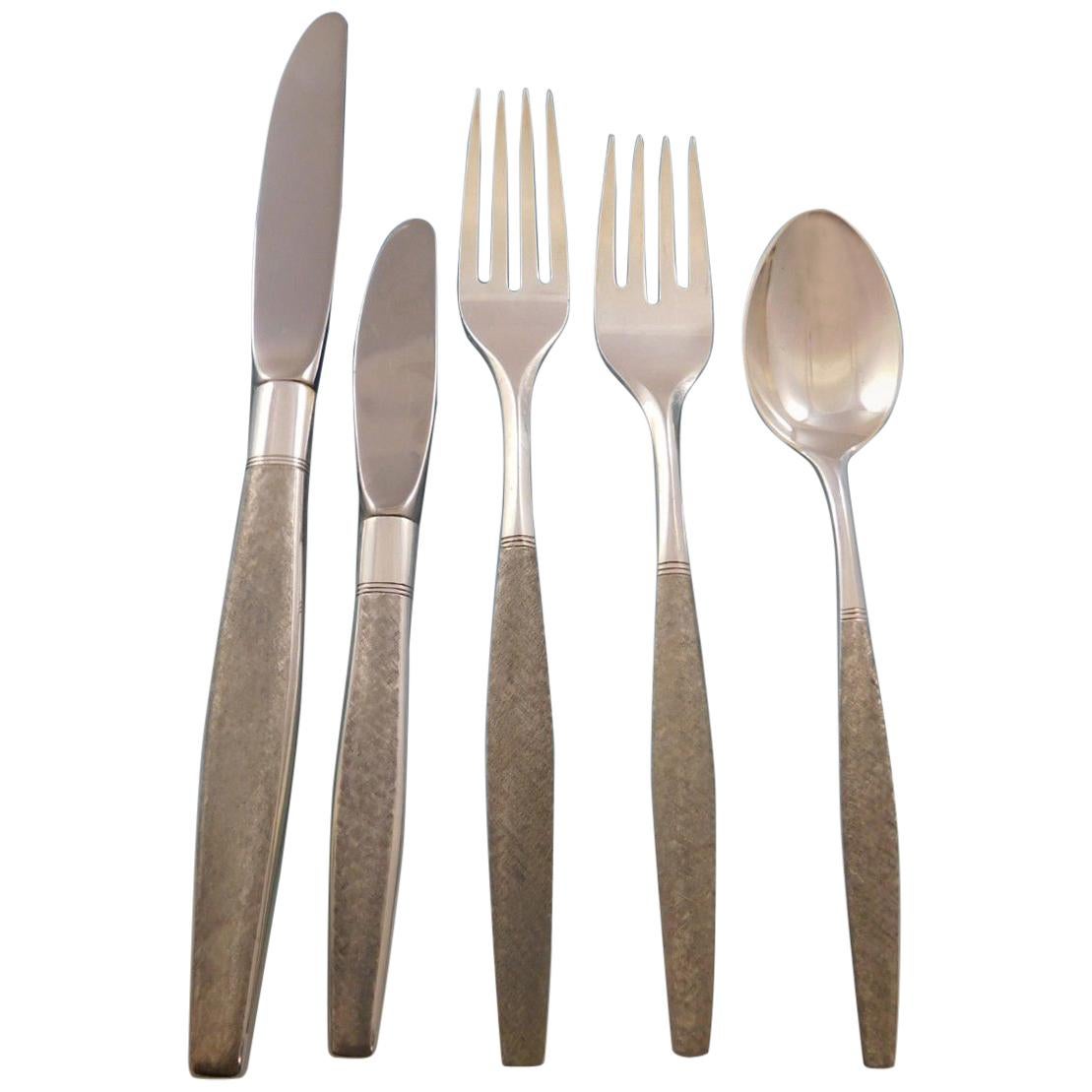 Florentine by Kirk Sterling Silver Flatware Set for Eight Service 46 Pieces