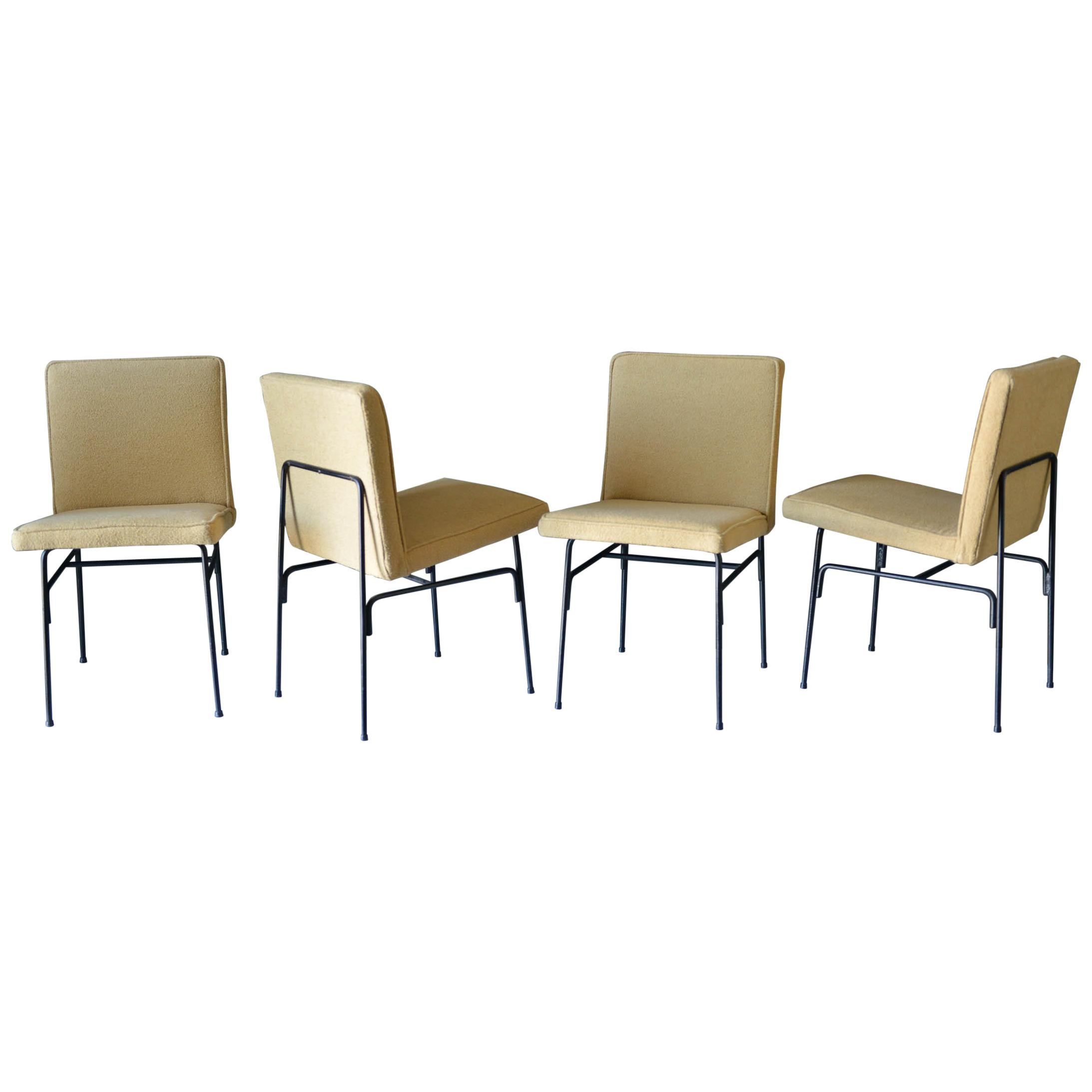 Set of Four Iron Dining Chairs by Allan Gould, circa 1955