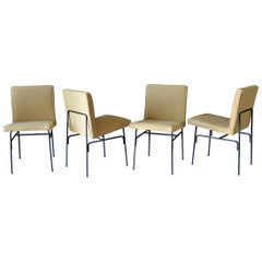 Set of Four Iron Dining Chairs by Allan Gould, circa 1955