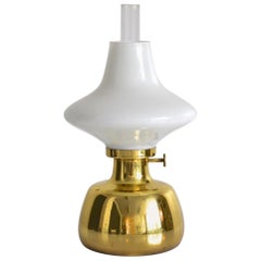 Henning Koppel brass Petronella Oil Lamp by Louis Poulsen, Denmark