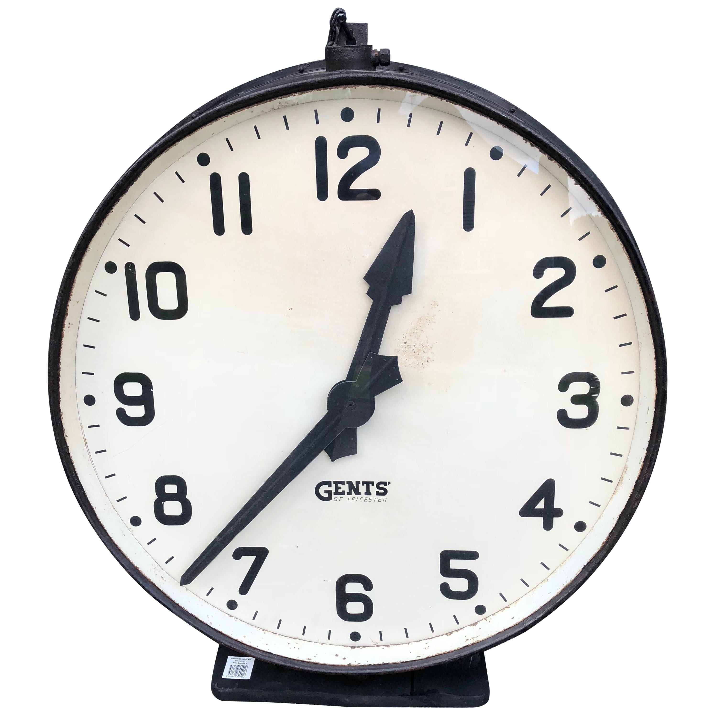 Industrial Factory Clock, Gents of Leicester, circa 1920