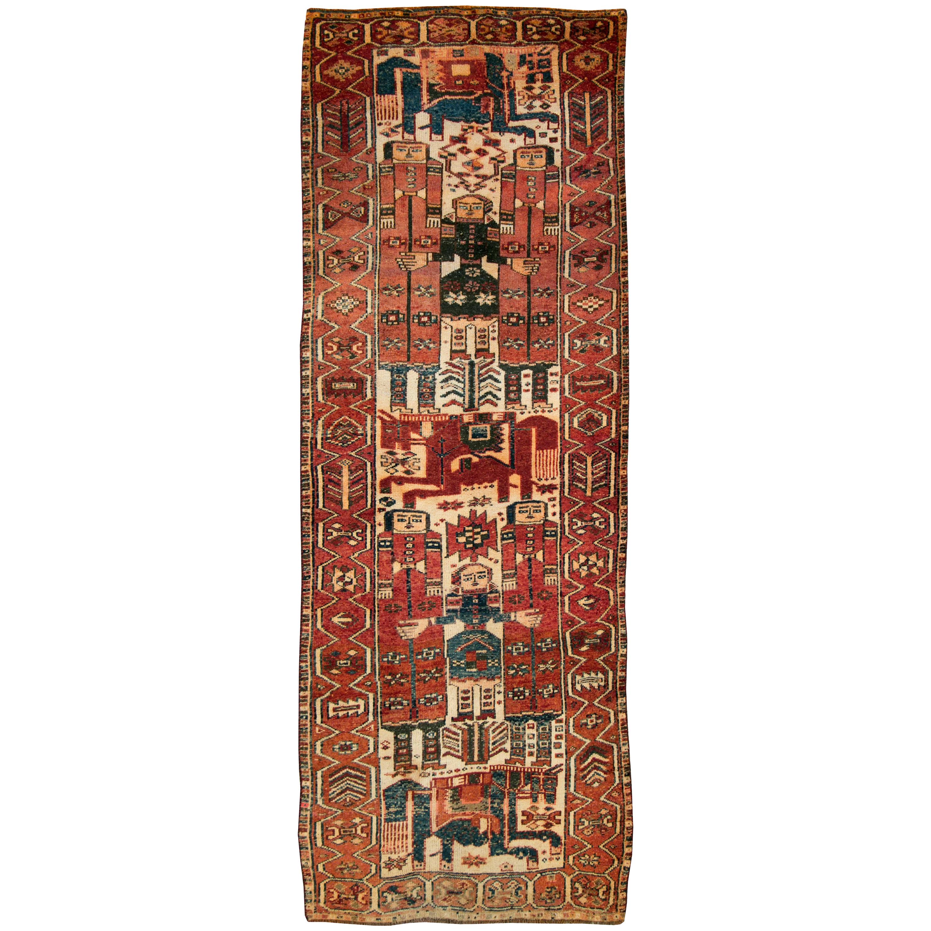 Vintage Persian Bakhtiari Rug For Sale