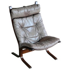 1960s Leather Easy Chairs Model "Siesta" by Ingmar Relling for Westnofa