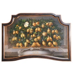 Medici-Style Painting of Lemons on Branches 