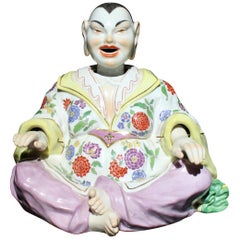Antique Meissen Porcelain Articulated Nodder Nodding Head Pagoda Figure