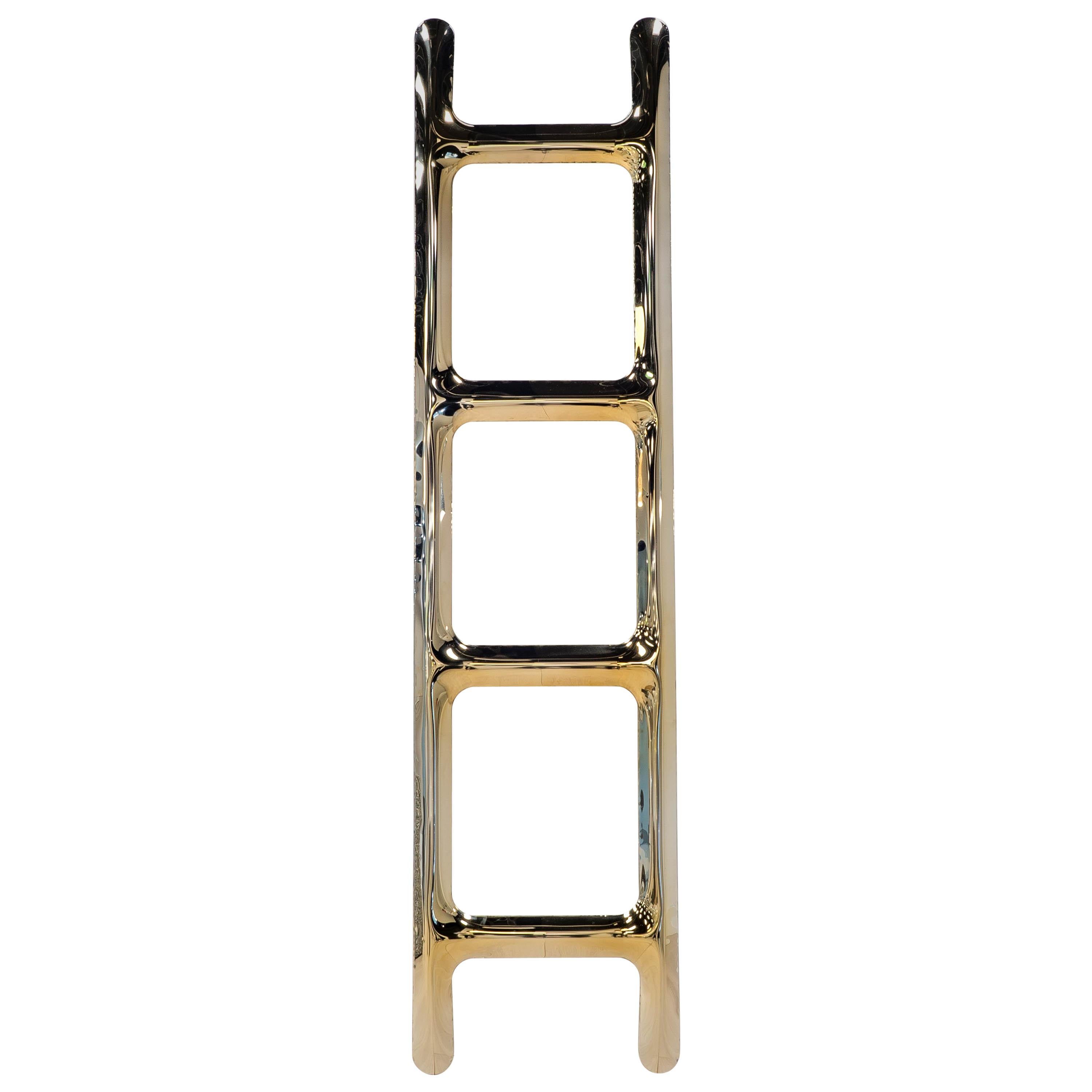 Heat Collection Drab Hanger in Gold Stainless Steel by Zieta For Sale