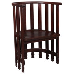 Arts & Crafts Prairie Frank Lloyd Wright School Mahogany Spindle Chair