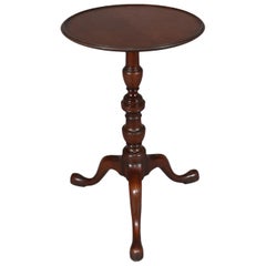 Vintage Queen Anne Mahogany Tripod Side Stand by Kittinger, circa 1940