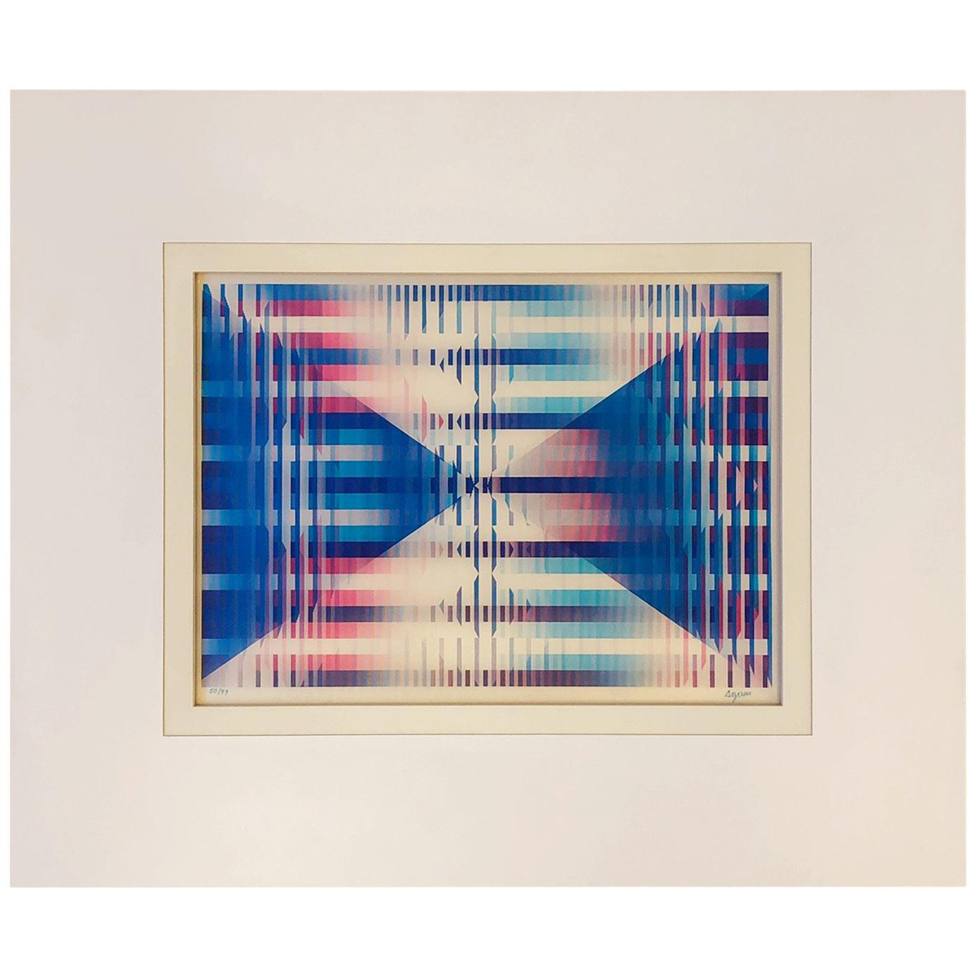 Signed and Numbered Lenticular Agamograph by Yaacov Agam