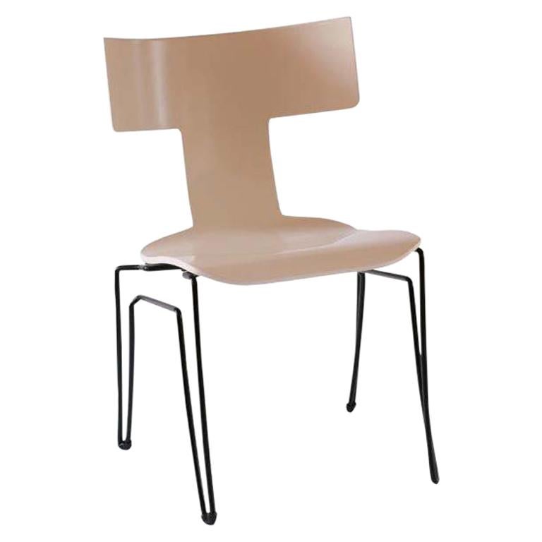 Donghia Anziano Occasional Chair in Ivory Lacquer For Sale