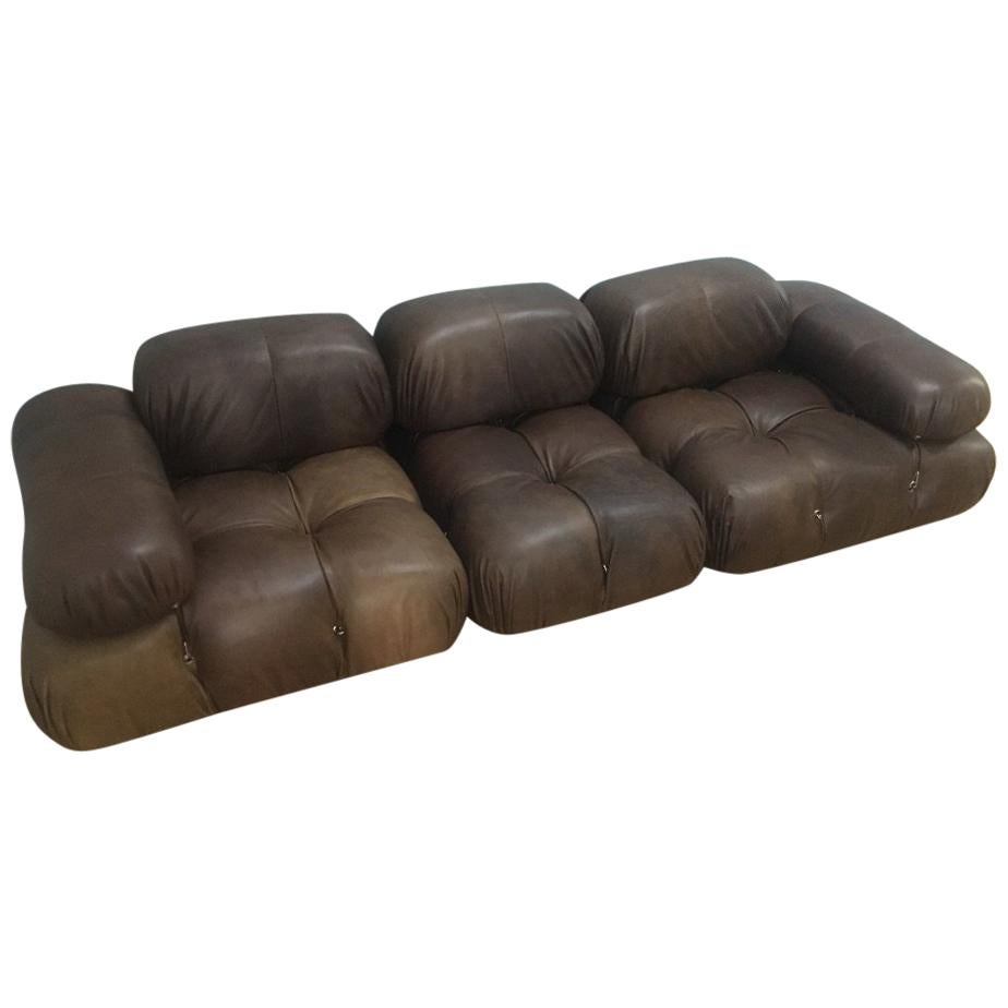 Vintage Camaleonda Modular Lounge Sofa by Mario Bellini for B 
B Italia, 1970s For Sale