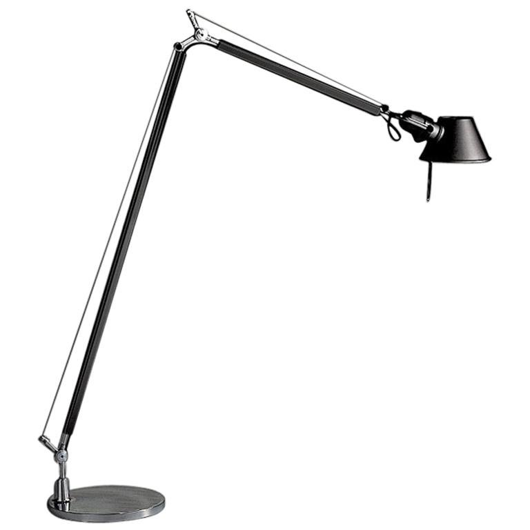 Artemide Tolomeo Reading Lamp in Black by Michele De Lucchi & Giancarlo Fassina For Sale