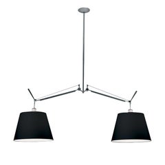 Artemide Tolomeo Black Double Pendant Lamp