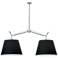 Artemide Tolomeo, schwarze Doppel-Hängelampe