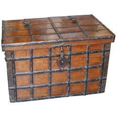 19th Century Anglo-Indian Small Teak Chest