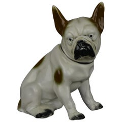 Art Deco Sitzendorf Porcelain French Bulldog Figurine