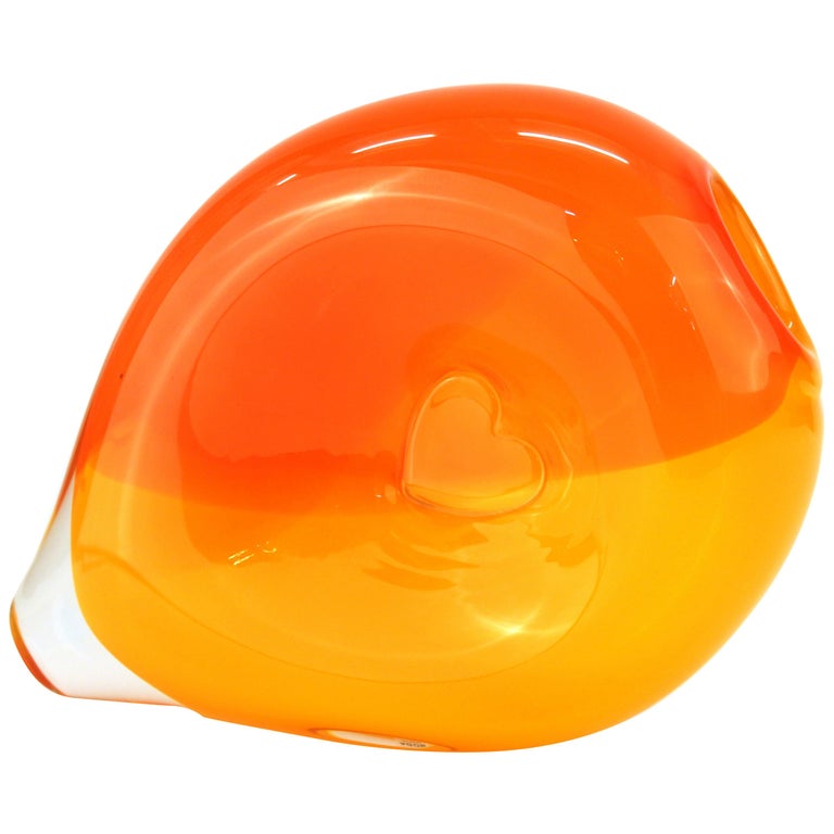 Kjell Engman for Kosta Boda MidCentury Modern 'Bali' Glass Vase For