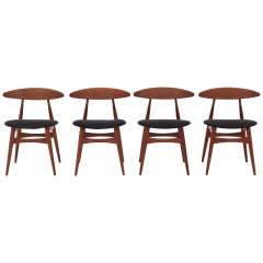 Set of Four CH 33 by Hans J. Wegner