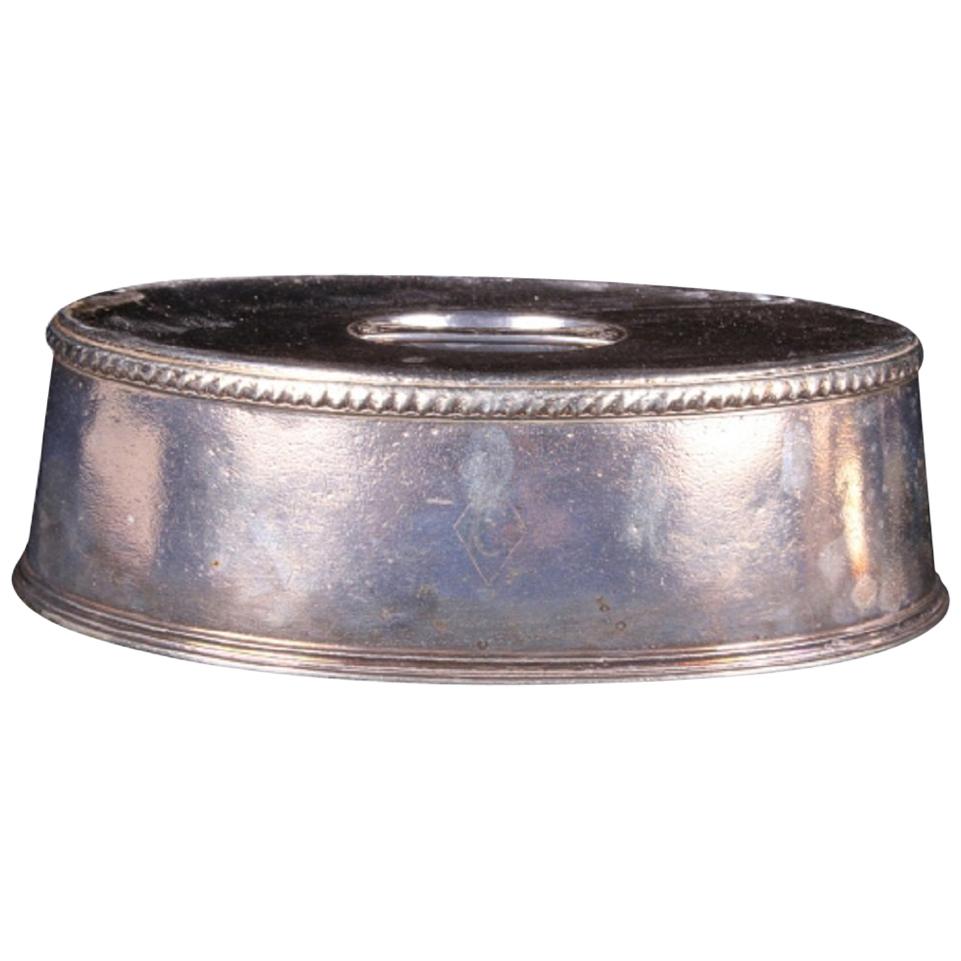 Wallace Silver Soldered Entree Lid with Carlyle Hotel Logo, circa 1930s