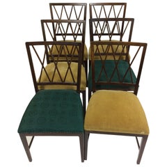 1950´s Six Ole Wanscher Dining Chairs in Tanned Beech - Choice of Upholstery