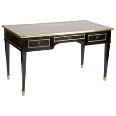 Louis XVI Style Ebonized Bureau Plat