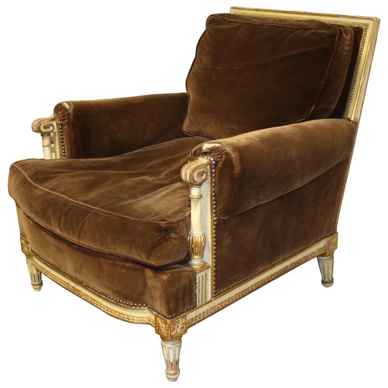 Louis XVI French Club Chair