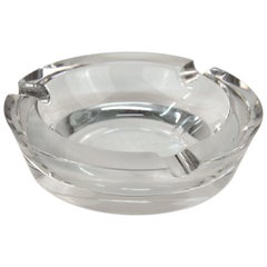 Orrefors Mid-Century Modern Ashtray in Thick Cut Crystal