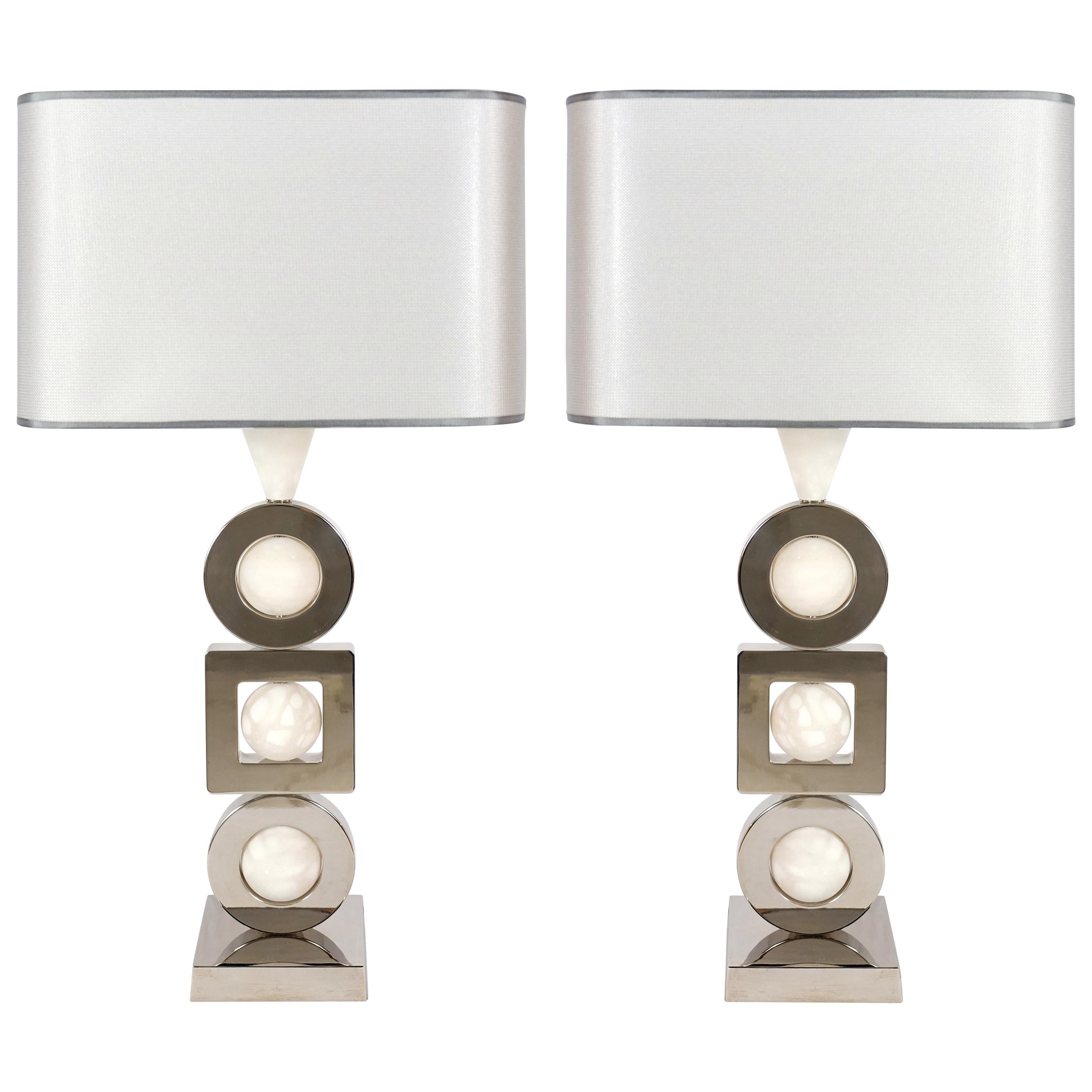 Laudarte Srl Andromeda Table Lamp by Attilio Amato, pair available