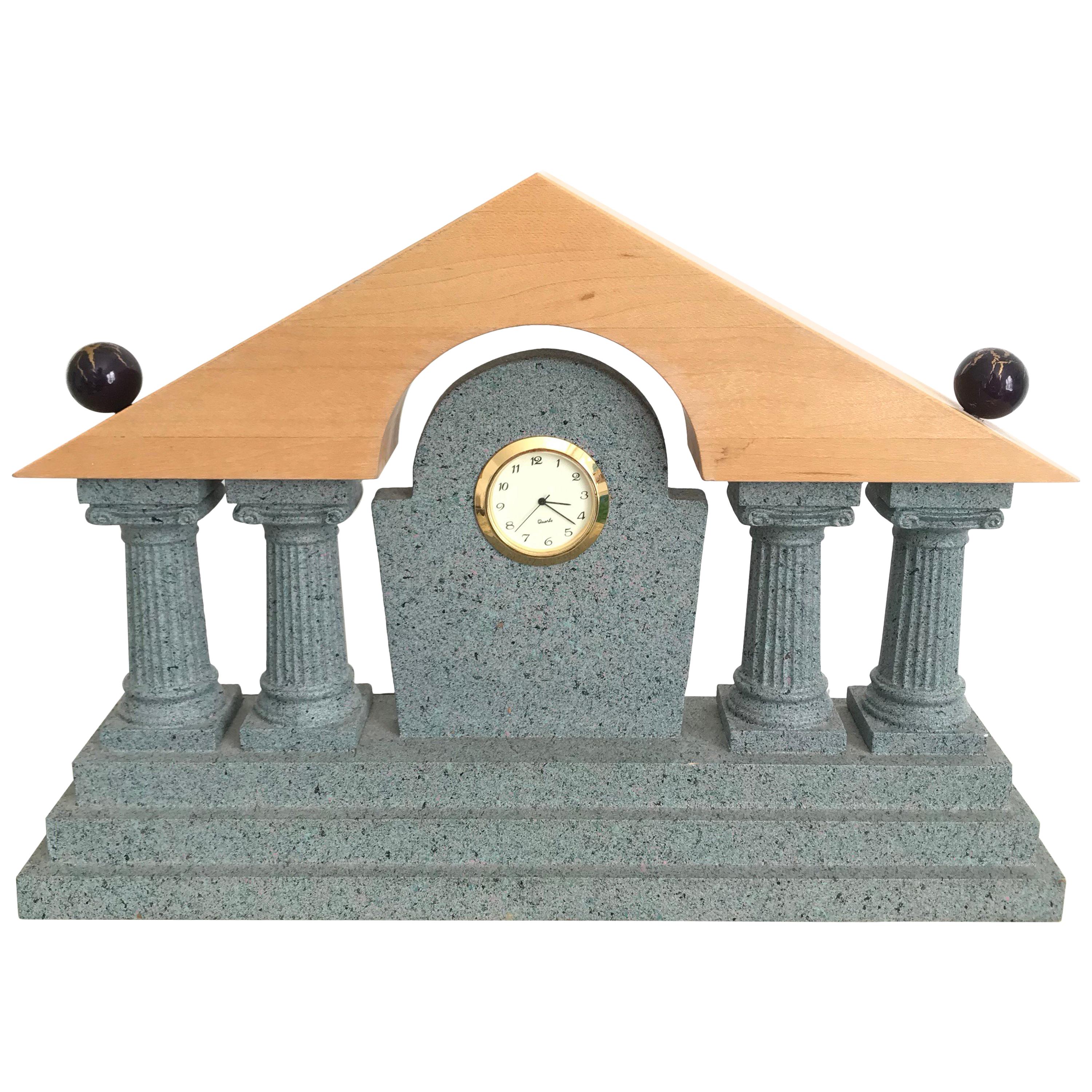 Postmodern Mantel Clock Style of Michael Graves For Sale