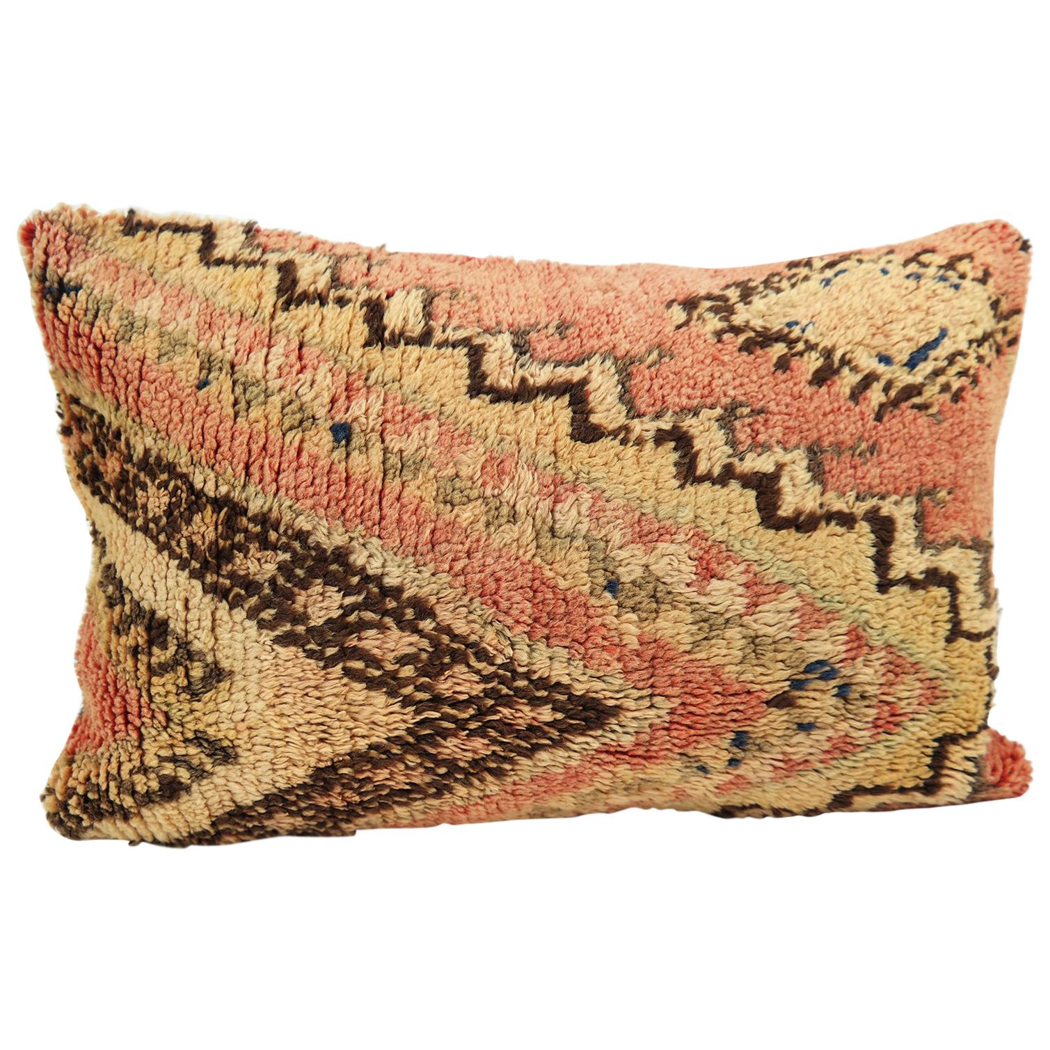 Moroccan Pillow Bohemian Berber Cushion from Morocco 3 For Sale