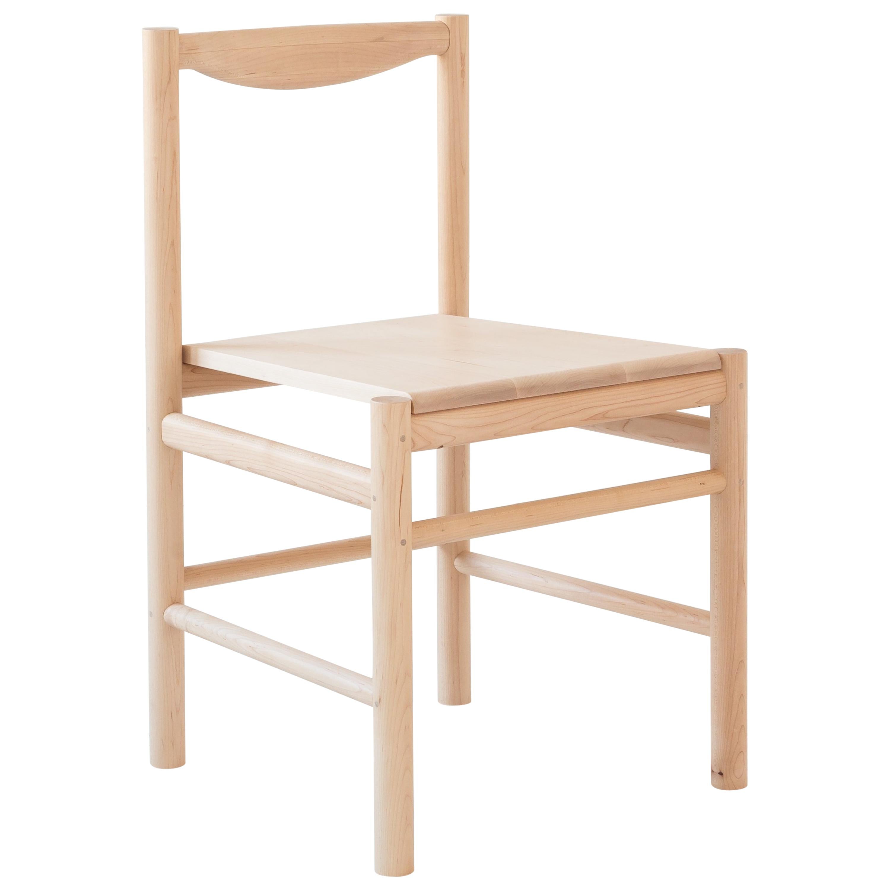 Wood Range Dining Chair in Hard Maple by Fort Standard For Sale
