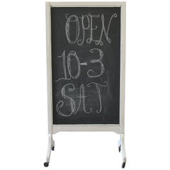 Antique Rolling School House Chalkboard