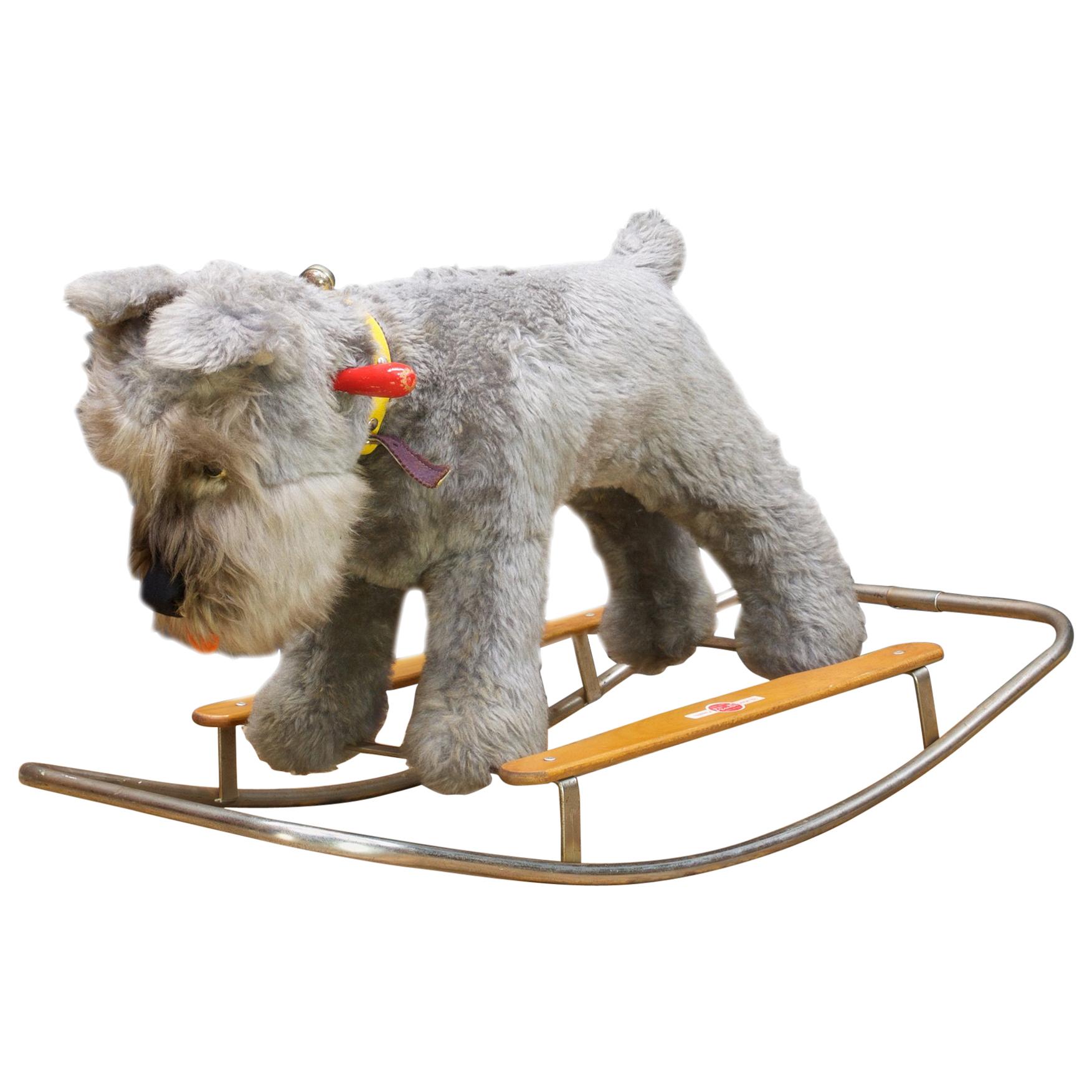 Blue Terrier Dog Childs Rocking Chair Giocattoli Trudi Italy Rocker Toy MCM Isle