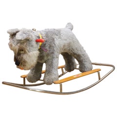 Chaise à bascule pour enfants avec terrier Kerry Blue par Giocattoli Trudi, Italie Jouet MCM Isle