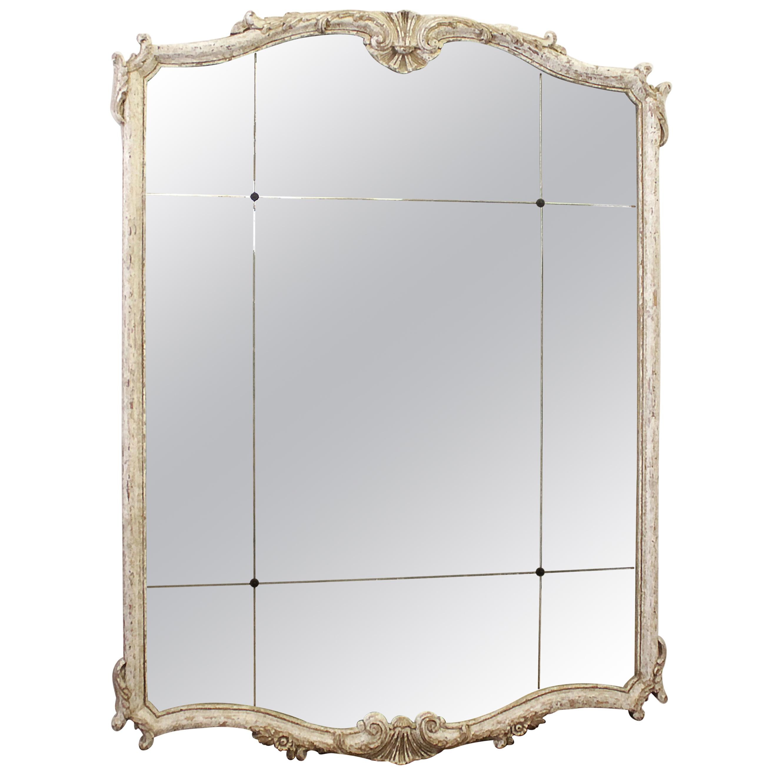 Vintage Decorative Mirror in Wood Frame