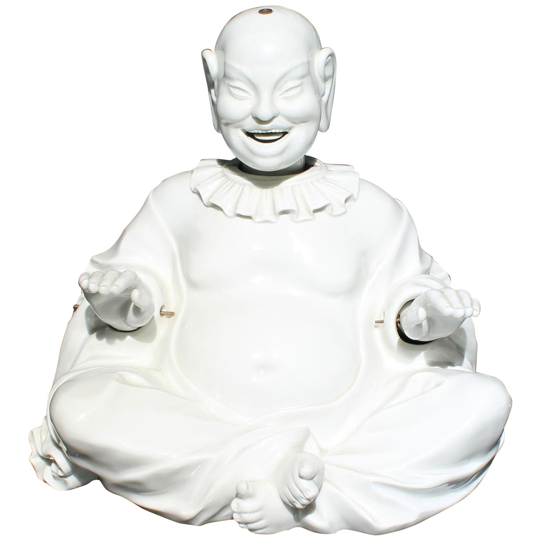 Antique Meissen Porcelain Articulated Nodder Nodding Head Pagoda Figure White