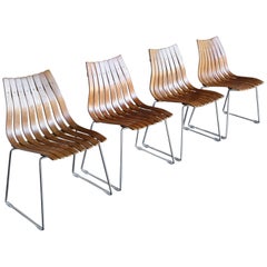 Hans Brattrud Scandia Dining Chairs for Hove Mobler, Norway