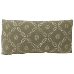 Vintage Green Japanese Boro Futon Decorative Bolster Pillow