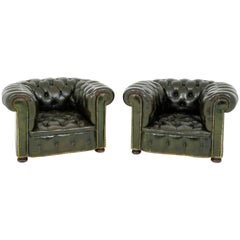 Pair of Chesterfield Armchairs Pair of Chesterfield Armchairs